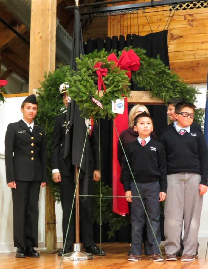 This is the image for the news article titled Wreaths Across America visits Oak Hill Academy