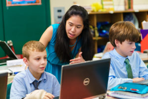 Top rated NJ Private school literature program, teacher and students 