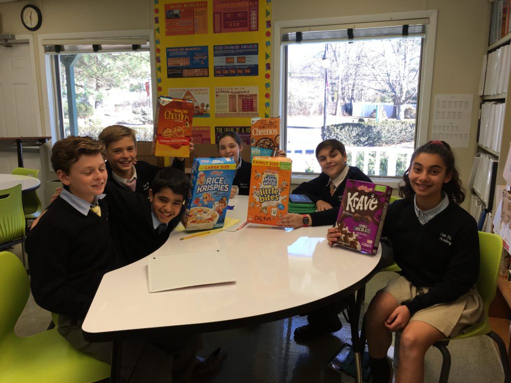 Mathematics of Nutrition project at the best Monmouth County Private School